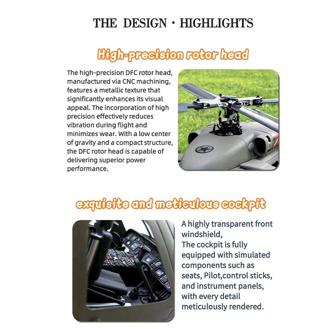 FLISHRC FL500 UH-60 Black Hawk 500-Class Large Scale GPS RC Helicopter Model 2.4G 6CH RTF - stirlingkit