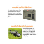 FLISHRC FL500 UH-60 Black Hawk 500-Class Large Scale GPS RC Helicopter Model 2.4G 6CH RTF - stirlingkit