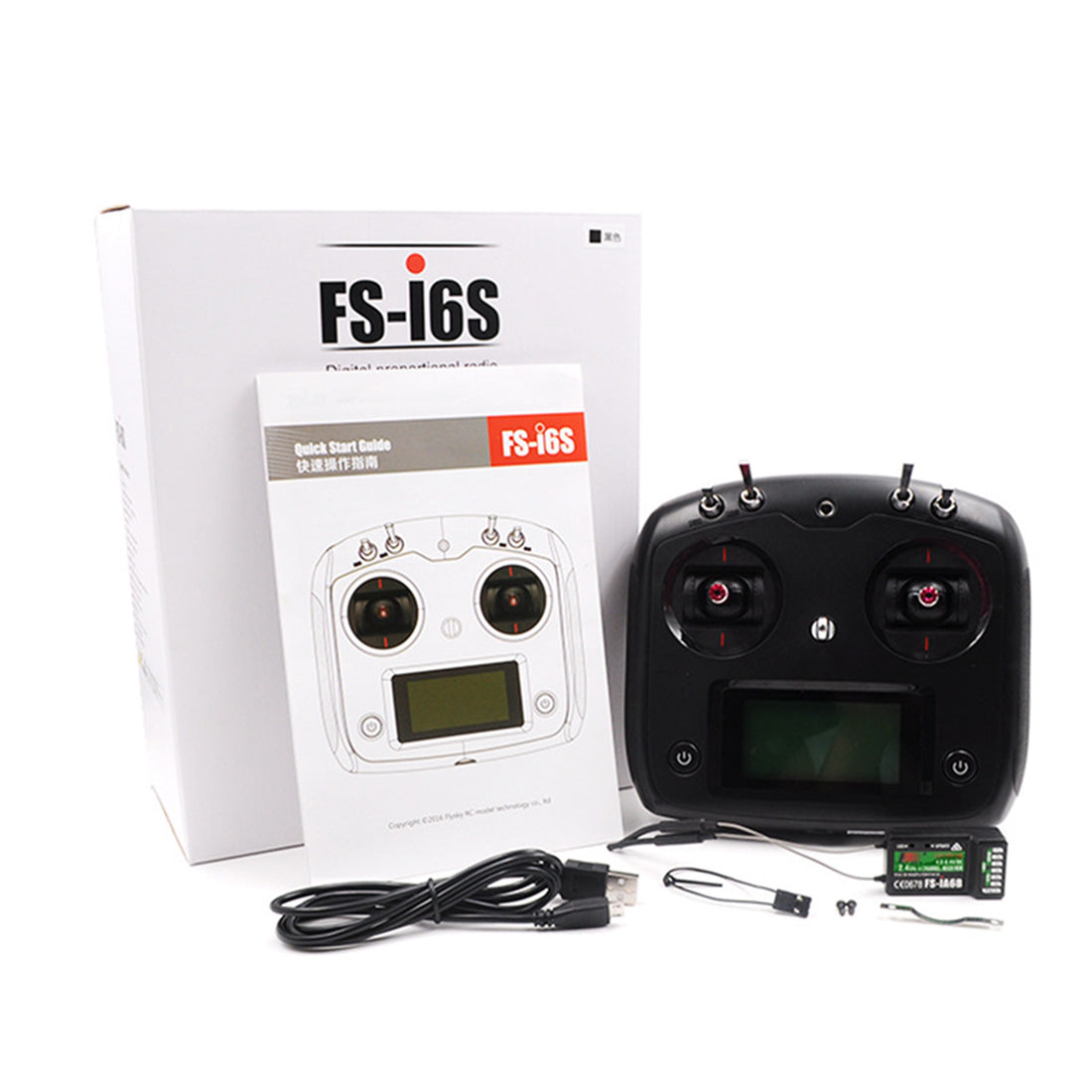 Remote Control Flysky FlySky FS-I6S 10 Channels Remote Control with FS-iA6B Receiver ...