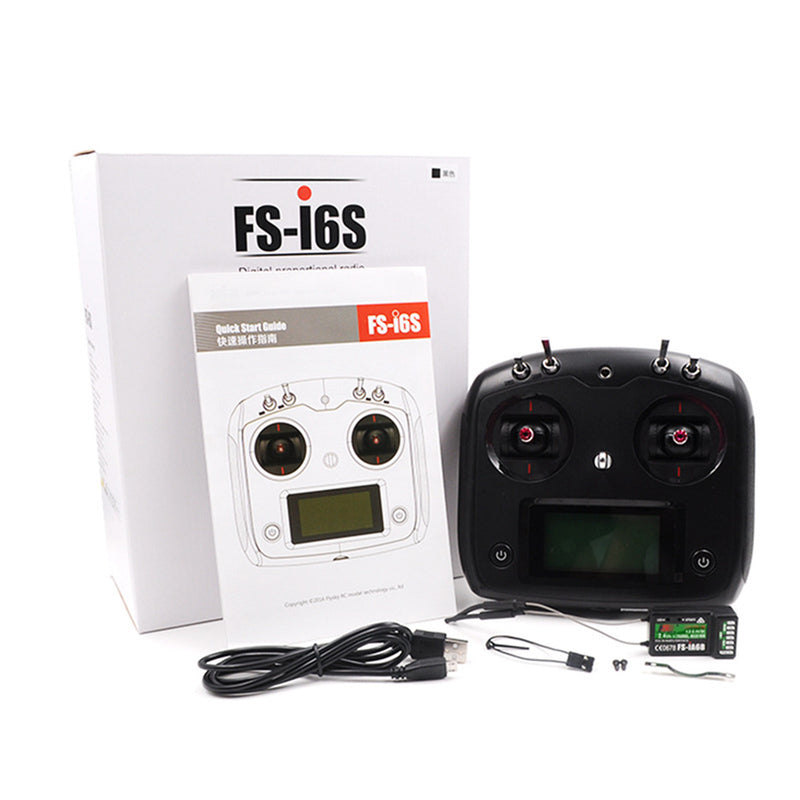 FlySky FS-I6S 10 Channels Remote Control with FS-iA6B Receiver - stirlingkit