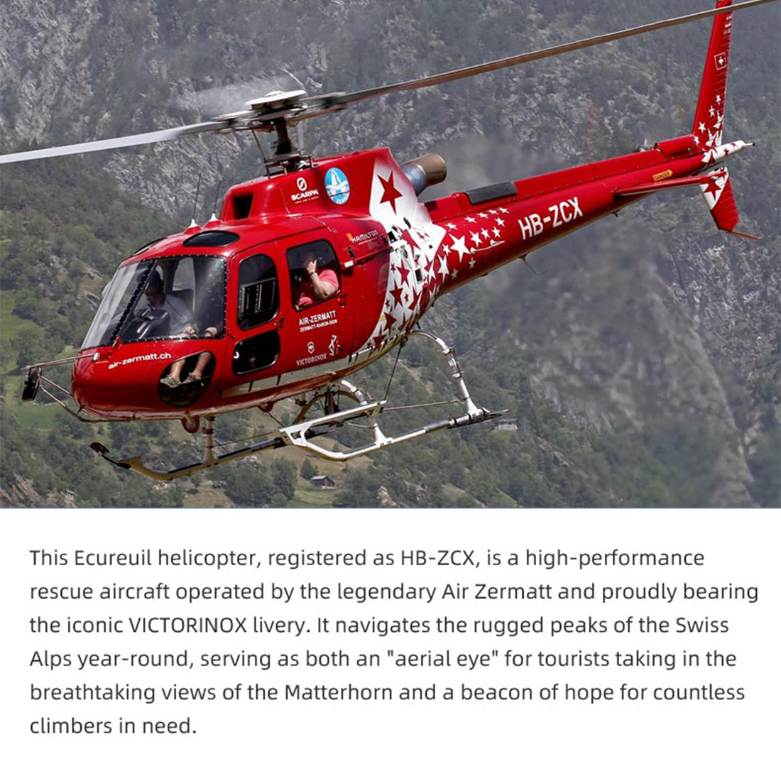 FLYWING AS-350 Écureuil 470-Class GPS Large Scale RC Helicopter Model with ACE Flight Controller RTF - stirlingkit