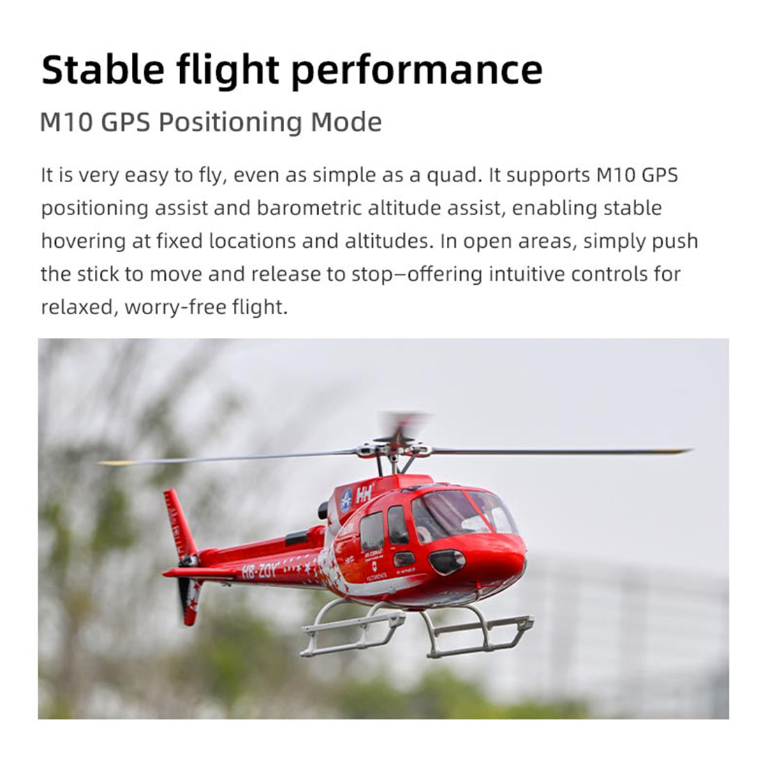 FLYWING AS-350 Écureuil 470-Class GPS Large Scale RC Helicopter Model with ACE Flight Controller RTF - stirlingkit