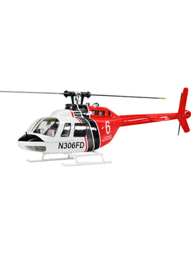 FLYWING Bell-206-V4 RC Helicopter Model 470-Class 2.4G RC 6CH Rescue Airplane