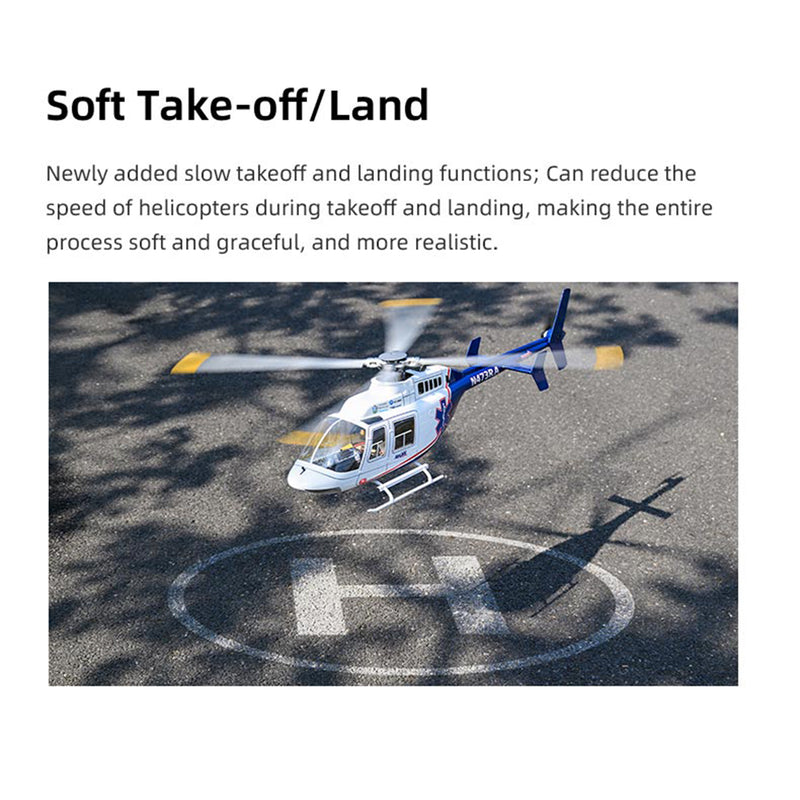 FLYWING BELL-407 470 Class RTF GPS Large RC Helicopter Model with