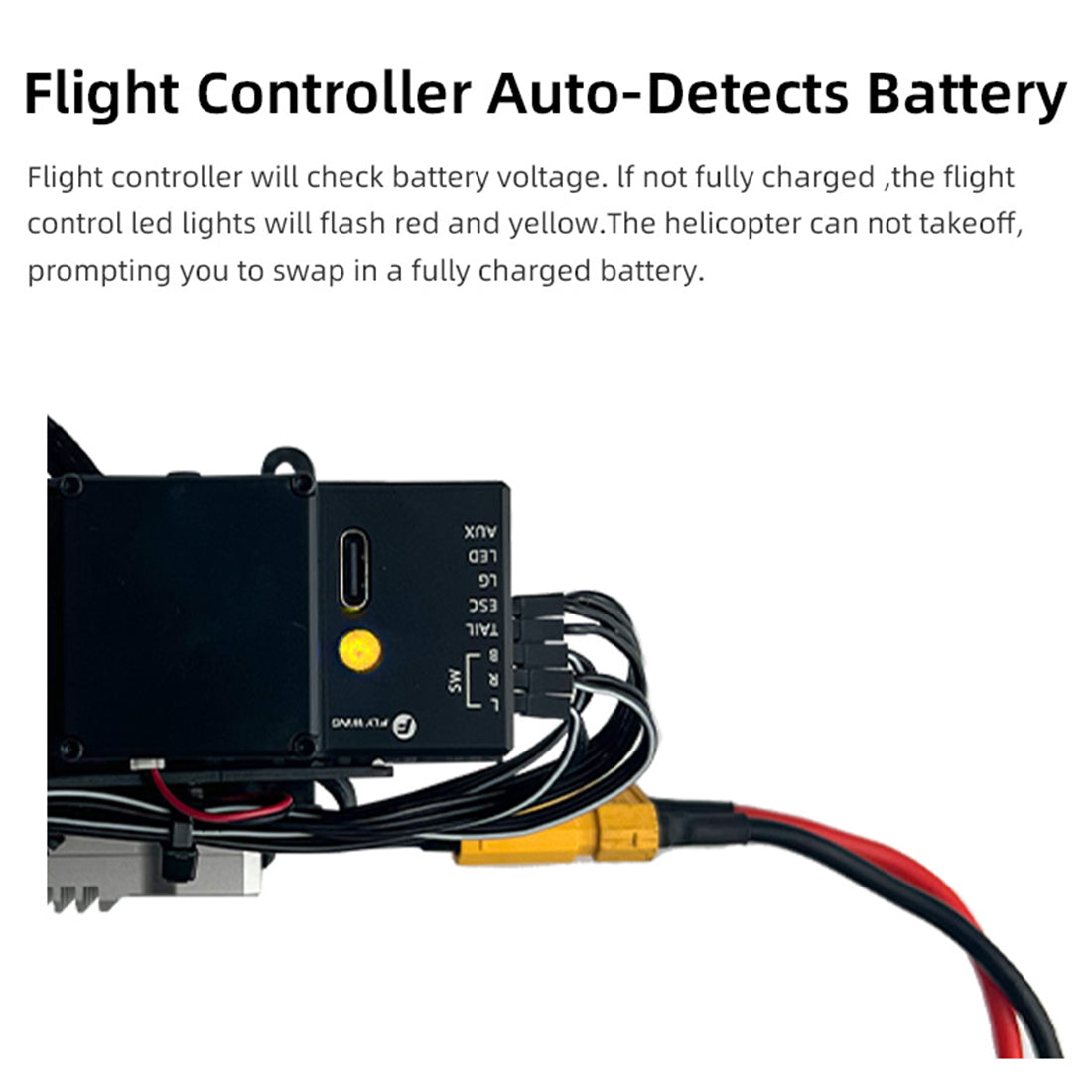 FLYWING BELL-407 470 Class RTF GPS Large RC Helicopter Model with ACE Flight Controller - stirlingkit