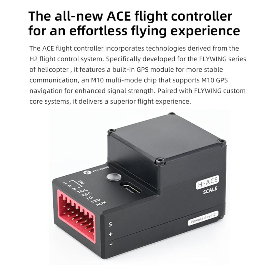 FLYWING BELL-407 470 Class RTF GPS Large RC Helicopter Model with ACE Flight Controller - stirlingkit