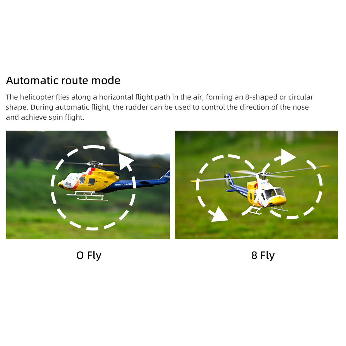 FLYWING BELL-412-V4 RC Military Rescue Helicopter 470-Class 2.4G 6CH RTF RC Airplane Model - stirlingkit