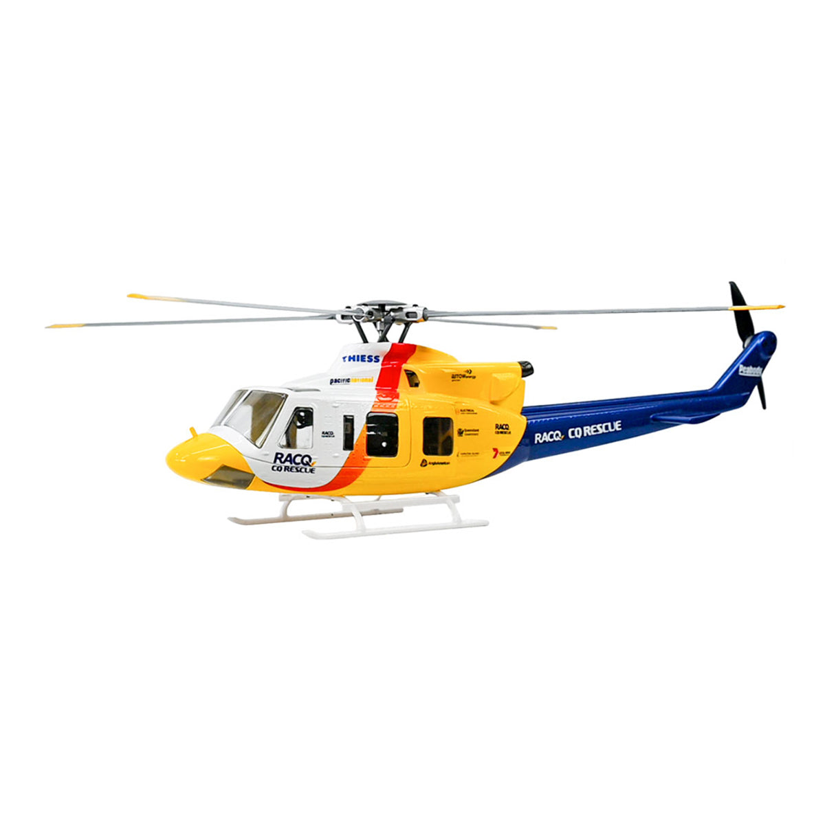 FLYWING BELL-412-V4 RC Military Rescue Helicopter 470-Class 2.4G 6CH RTF RC Airplane Model - stirlingkit
