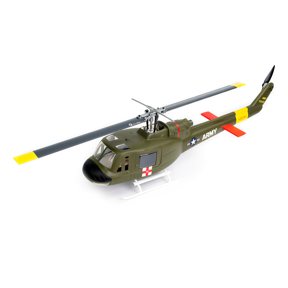 FlyWing Bell UH-1 Huey V4 GPS RTF helicopter Anyone Can Fly it - stirlingkit