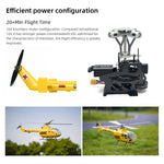 FLYWING BO105 470 Size Scale GPS Heli Drone 2.4G 6CH Big Military RC Helicopter With H1 Flight Controller - stirlingkit
