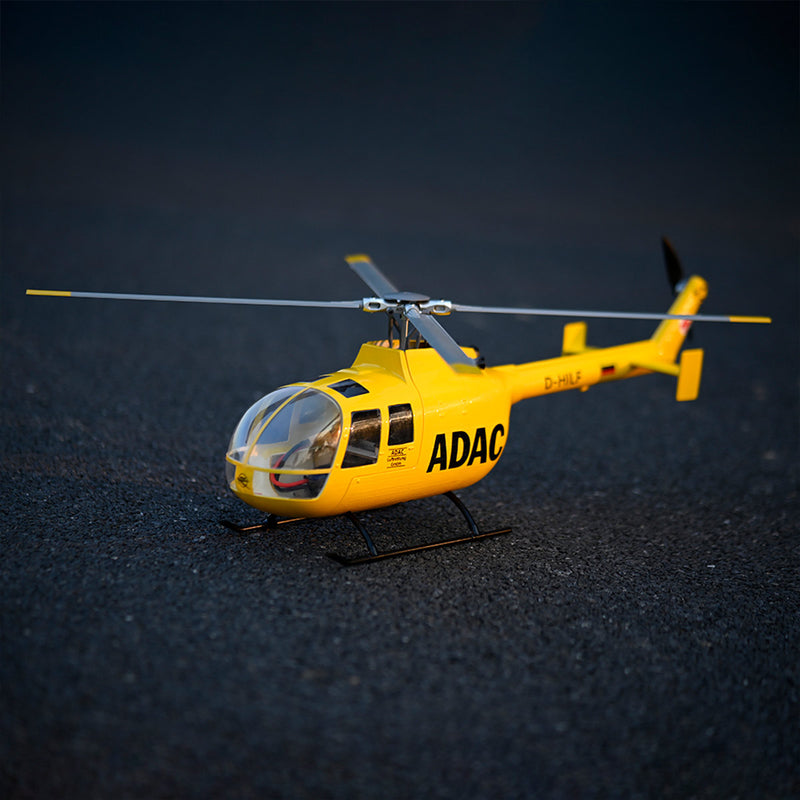 FLYWING BO105 470 Size Scale GPS Heli Drone 2.4G 6CH Big Military RC Helicopter With H1 Flight Controller - stirlingkit