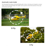 FLYWING BO105 470 Size Scale GPS Heli Drone 2.4G 6CH Big Military RC Helicopter With H1 Flight Controller - stirlingkit