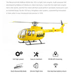 FLYWING BO105 470 Size Scale GPS Heli Drone 2.4G 6CH Big Military RC Helicopter With H1 Flight Controller - stirlingkit