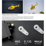 FLYWING BO105 470 Size Scale GPS Heli Drone 2.4G 6CH Big Military RC Helicopter With H1 Flight Controller - stirlingkit
