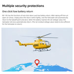 FLYWING BO105 470 Size Scale GPS Heli Drone 2.4G 6CH Big Military RC Helicopter With H1 Flight Controller - stirlingkit
