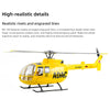 FLYWING BO105 470 Size Scale GPS Heli Drone 2.4G 6CH Big Military RC Helicopter With H1 Flight Controller - stirlingkit