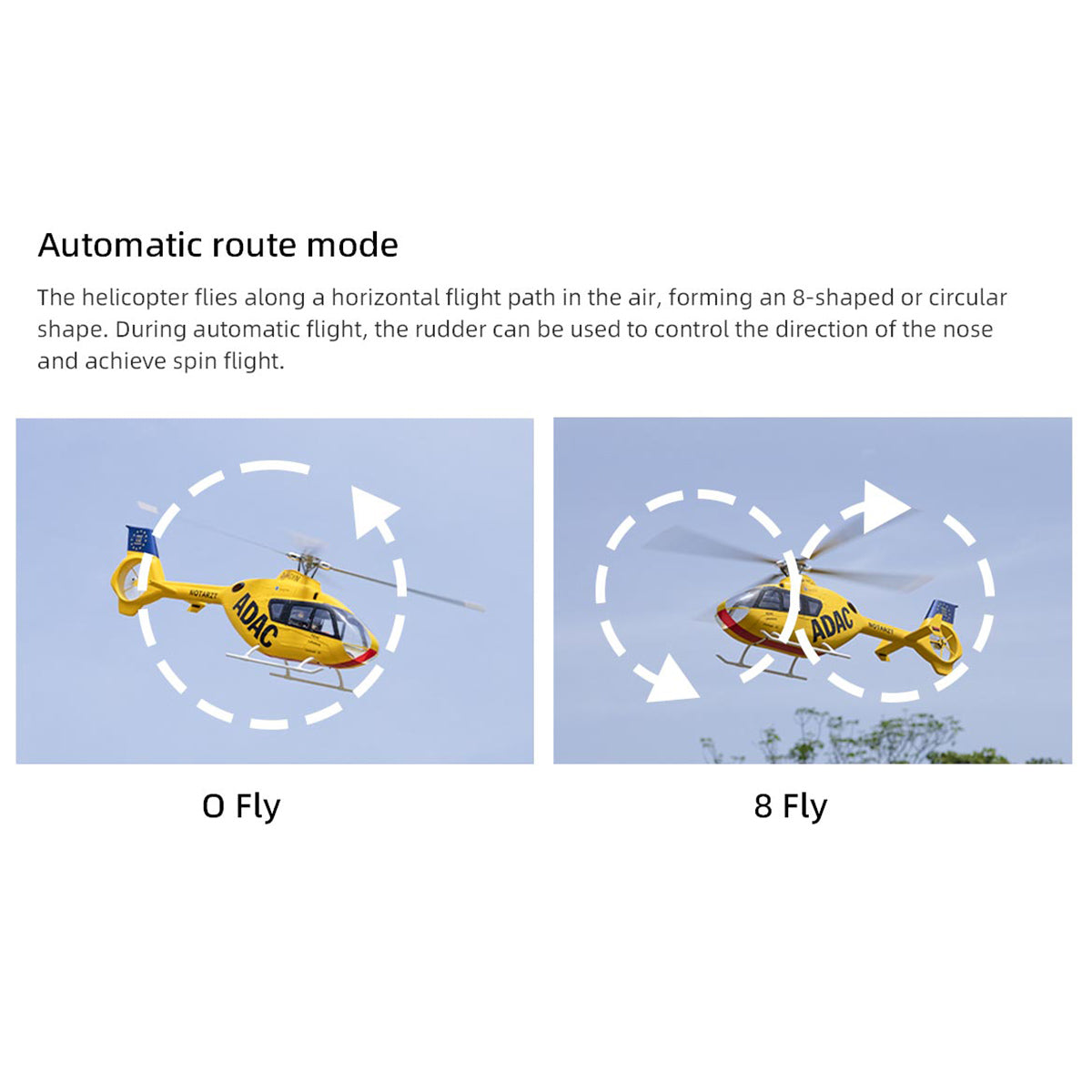 FLYWING EC135 470 Class RC Helicopter ADAC 6CH 2.4G with H1 Flight Controller & GPS - stirlingkit