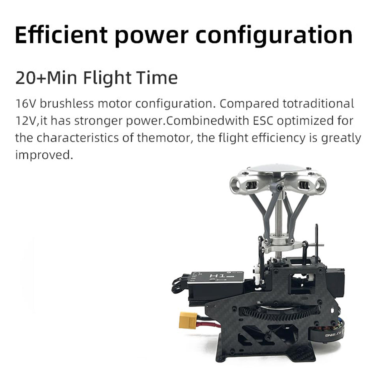 FLYWING EC135 470 Class RC Helicopter ADAC 6CH 2.4G with H1 Flight Controller & GPS