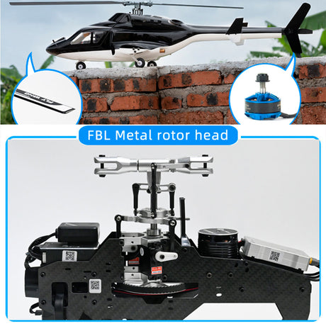 FLYWING FW450L Big Airwolf GPSRC Helicopter 2.4G RC 6CH  450-Class Electric Airplane Model - stirlingkit