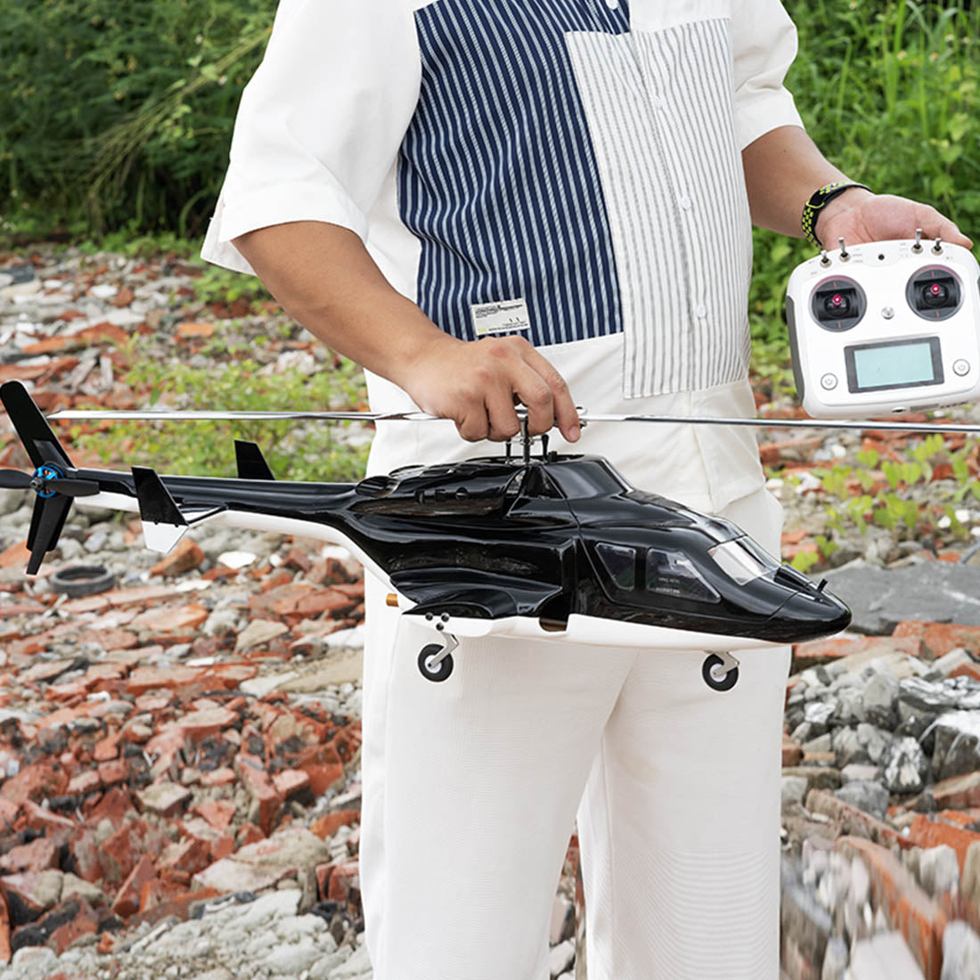 FLYWING FW450L Big Airwolf GPSRC Helicopter 2.4G RC 6CH  450-Class Electric Airplane Model - stirlingkit