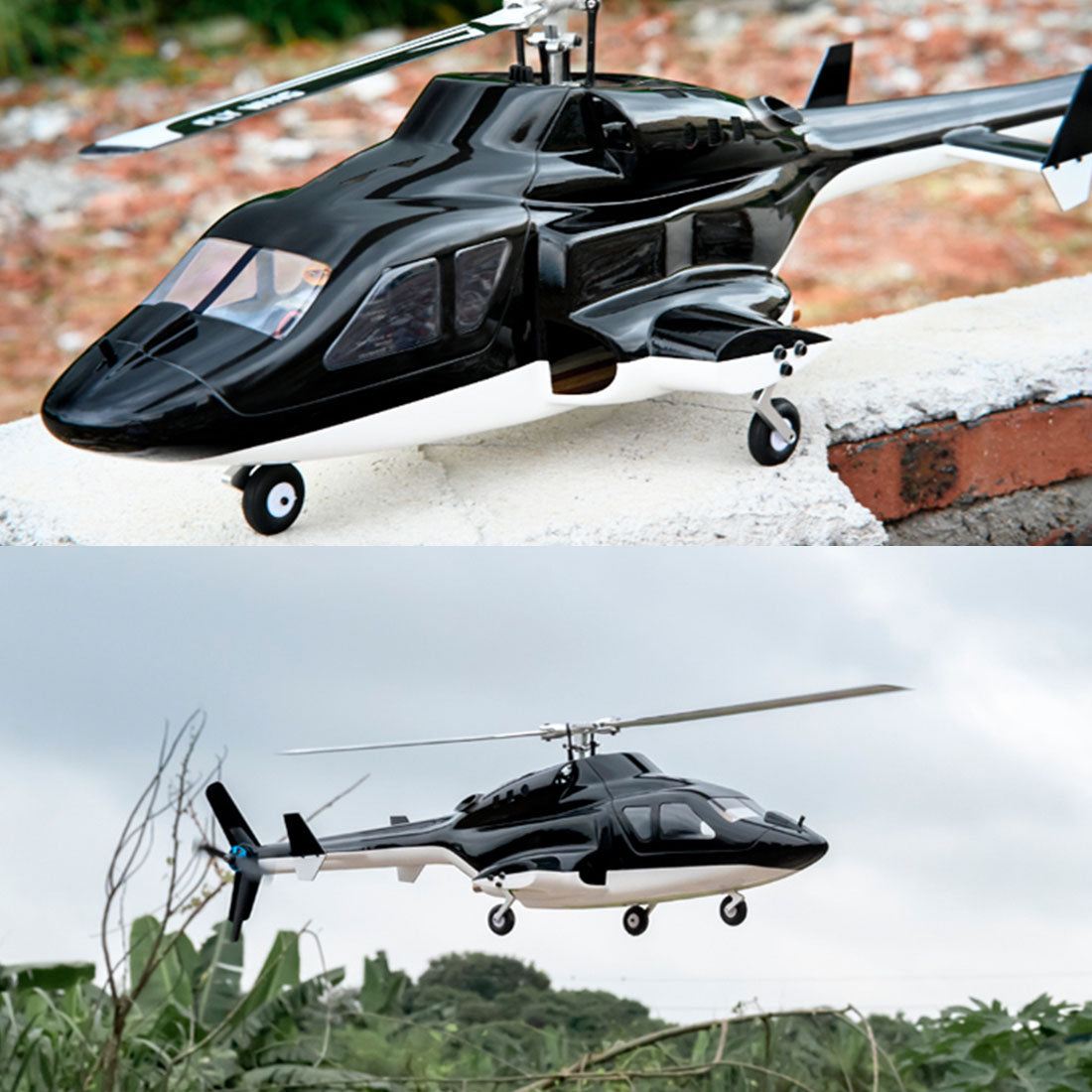 FLYWING FW450L Big Airwolf GPSRC Helicopter 2.4G RC 6CH  450-Class Electric Airplane Model - stirlingkit
