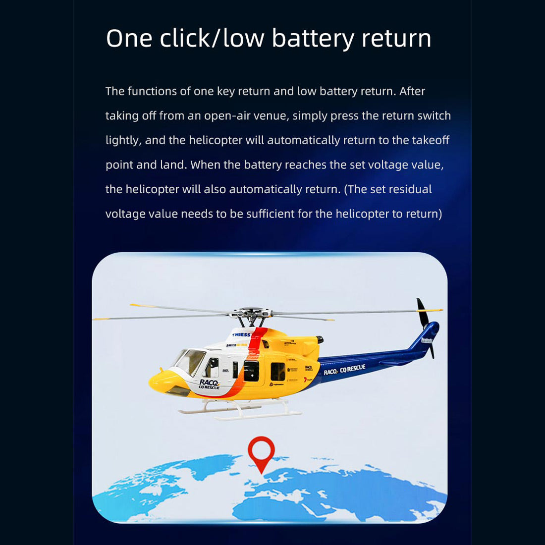 FLYWING H1 Pro GNSS Flight Control Module for 450 Class RC Helicopter - stirlingkit