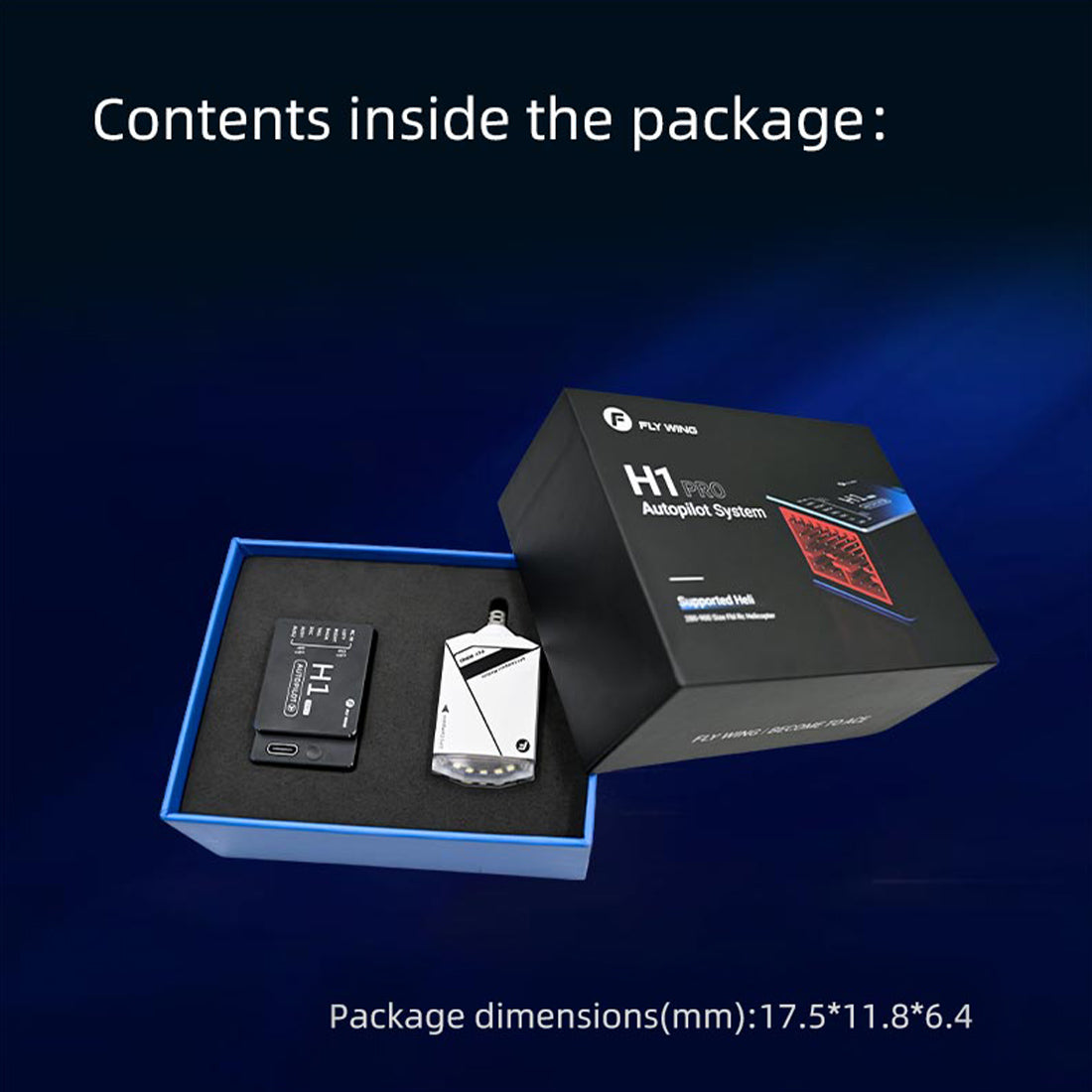 FLYWING H1 Pro GNSS Flight Control Module for 450 Class RC Helicopter - stirlingkit