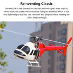 FLYWING Bell-206-V2 470-Class RC Helicopter Model 2.4G RC 6CH Electric Airplane - stirlingkit