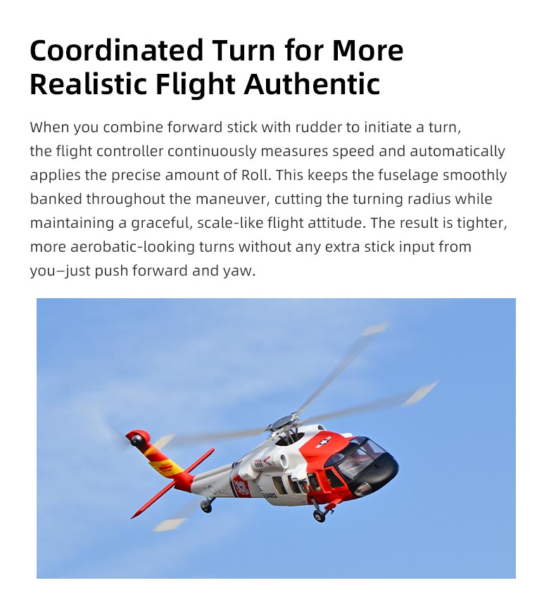 FLYWING UH-60 RTF 2.4G 6CH 470-Class Large Scale GPS Military RC Helicopter Model with ACE Flight Controller - stirlingkit