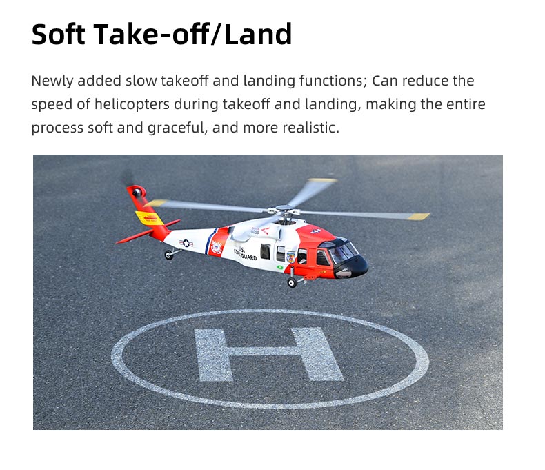FLYWING UH-60 RTF 2.4G 6CH 470-Class Large Scale GPS Military RC Helicopter Model with ACE Flight Controller - stirlingkit