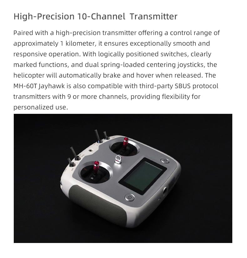 FLYWING UH-60 RTF 2.4G 6CH 470-Class Large Scale GPS Military RC Helicopter Model with ACE Flight Controller