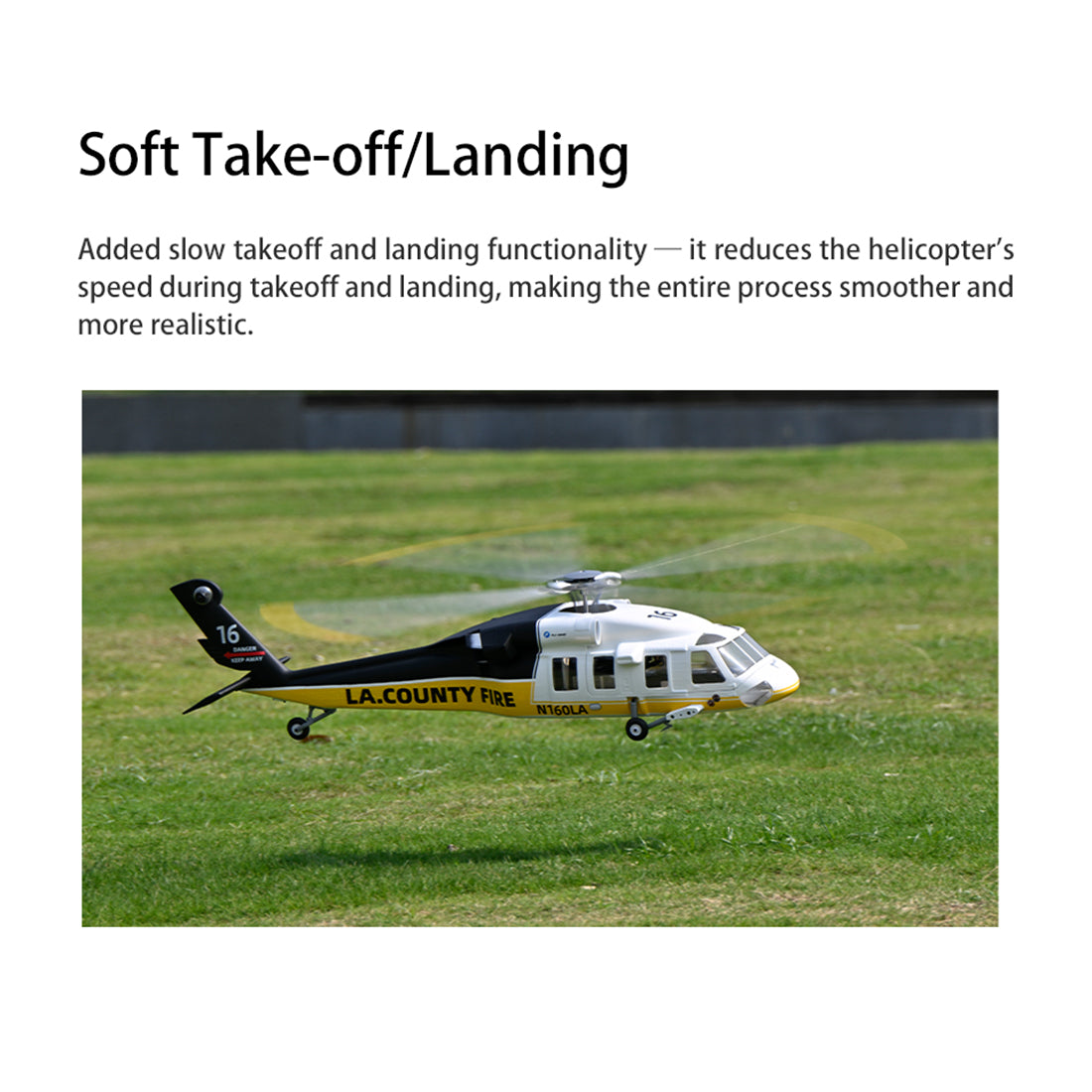 FLYWING UH-60L Black Hawk 2.4G 6CH 470-Class Large Scale RC GPS Helicopter Model with ACE Flight Controller