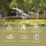 FLYWING UH1-V3 Huey 470-Class RC Helicopter Model 2.4G RC 6CH Electric Airplane - stirlingkit