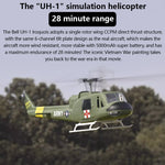 FLYWING UH1-V3 Huey 470-Class RC Helicopter Model 2.4G RC 6CH Electric Airplane - stirlingkit