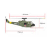 FLYWING UH1-V3 Huey 470-Class RC Helicopter Model 2.4G RC 6CH Electric Airplane - stirlingkit