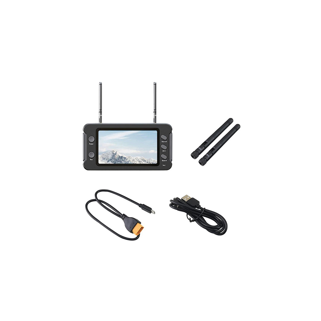 FPV Upgrade Accessories Kit for Yuxiang F118S Little Bird RC Helicopters (5.8G VTX, 5.8GHz Monitor & Controller Mount Bracket) - stirlingkit