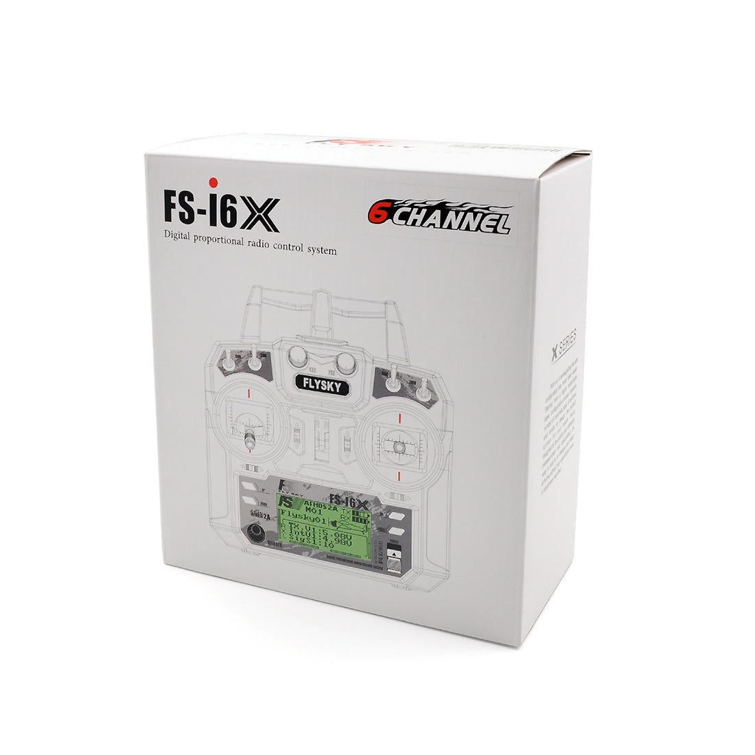 FS-i6X Remote Control with IA6B Receiver Helicopter Fixed Wing Glider Multiaxis 10 Channel Transmitter iA10B Receiver - stirlingkit