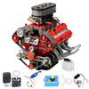 ENJOMOR V8 GS-V8 78CC DOHC Gasoline Water-cooled V8 Engine That Works with Starter Kit Full Set