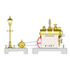 Generator & Streetlight Model Kits for RETROL Miniature Steam Engine - stirlingkit
