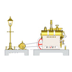 Generator & Streetlight Model Kits for RETROL Miniature Steam Engine - stirlingkit
