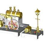 Generator & Streetlight Model Kits for RETROL Miniature Steam Engine - stirlingkit