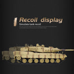 German Leopard 2A7 Main Battle RC Tank Model with Lights Sounds 1/16 2.4G - stirlingkit