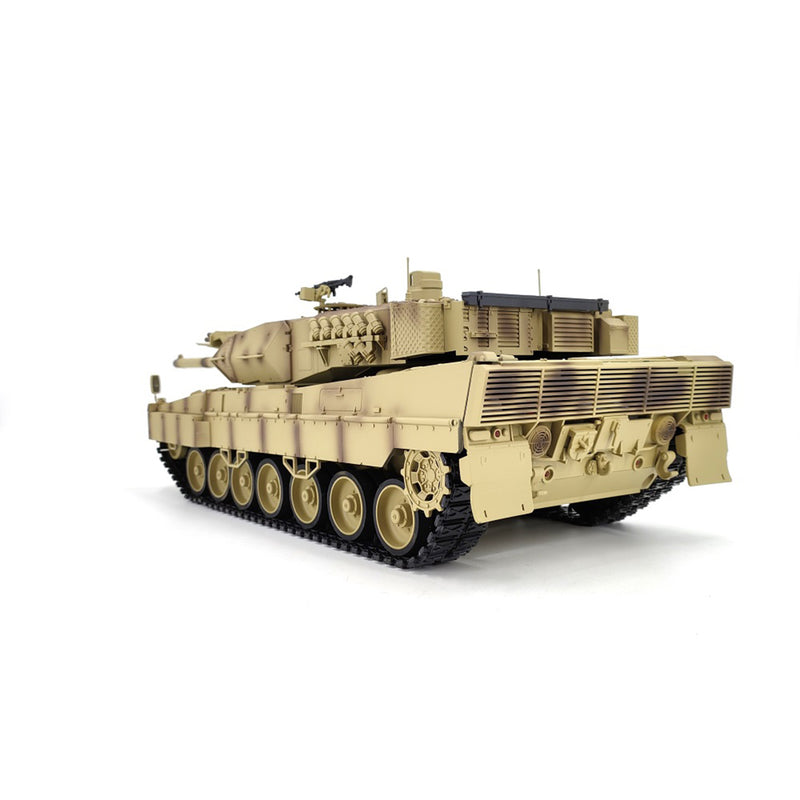 German Leopard 2A7 Main Battle RC Tank Model with Lights Sounds 1/16 2.4G - stirlingkit