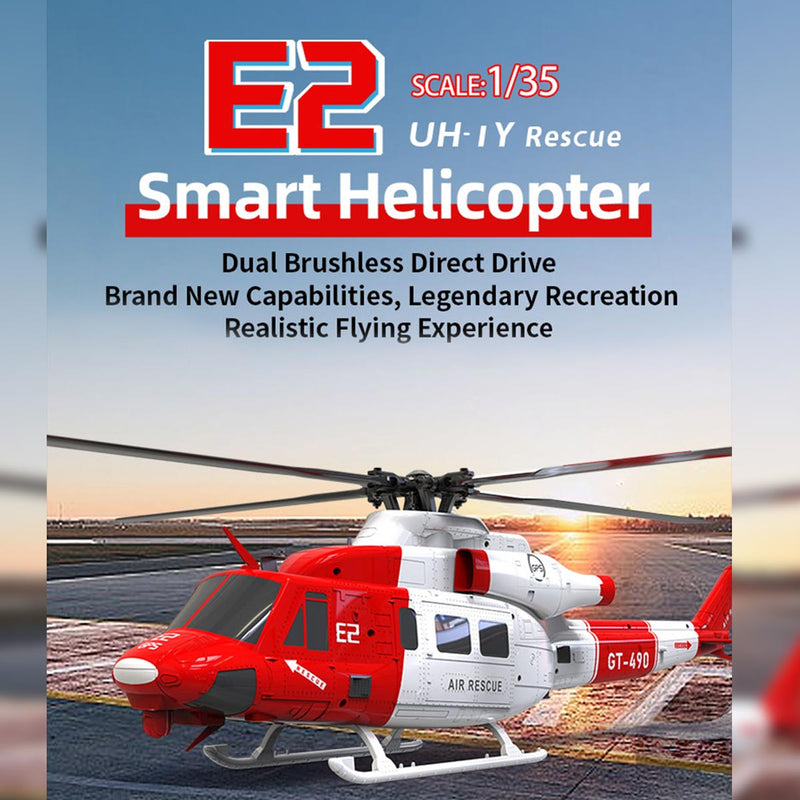 GOOSKY E2 GPS 1:35 UH-1Y VENOM RC Helicopter Air Rescue Aircraft Model RTF New