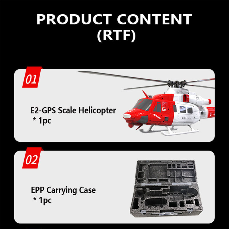 GOOSKY E2 GPS 1:35 UH-1Y VENOM RC Helicopter Air Rescue Aircraft Model RTF New