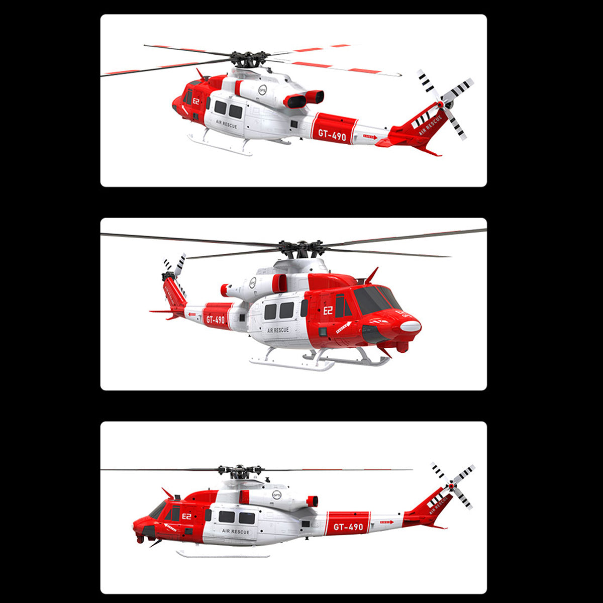 GOOSKY E2 GPS 1:35 UH-1Y VENOM RC Helicopter Air Rescue Aircraft Model RTF New - stirlingkit