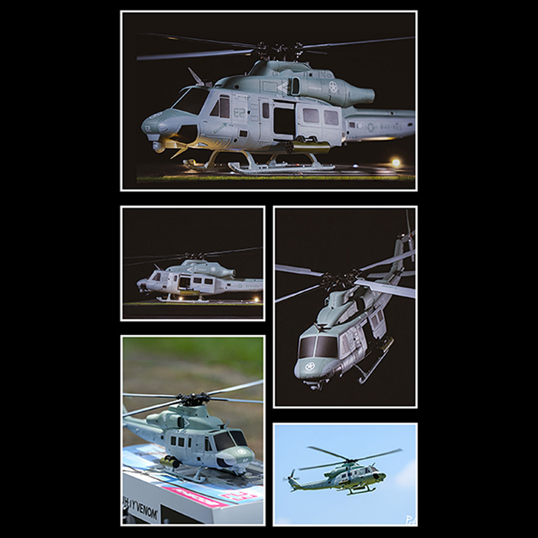 GOOSKY E2 UH-1Y 2.4G 6CH Dual Brushless RC Helicopter BNF / RTF with GTS Flight Control System 1:35 Scale - stirlingkit