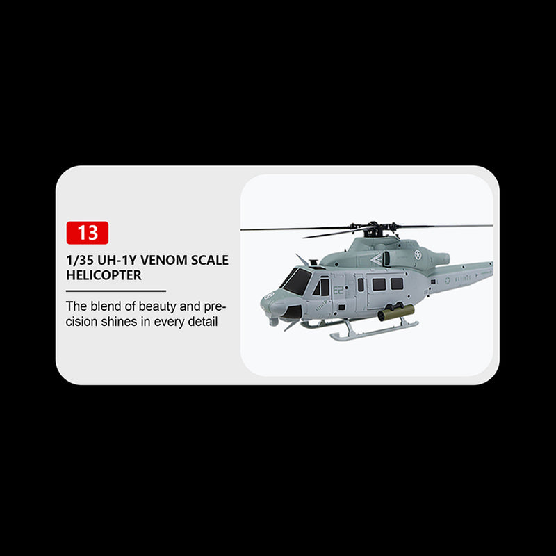 GOOSKY E2 UH-1Y 2.4G 6CH Dual Brushless RC Helicopter BNF / RTF with GTS Flight Control System 1:35 Scale - stirlingkit