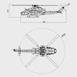 GOOSKY E2 UH-1Y 2.4G 6CH Dual Brushless RC Helicopter BNF / RTF with GTS Flight Control System 1:35 Scale - stirlingkit