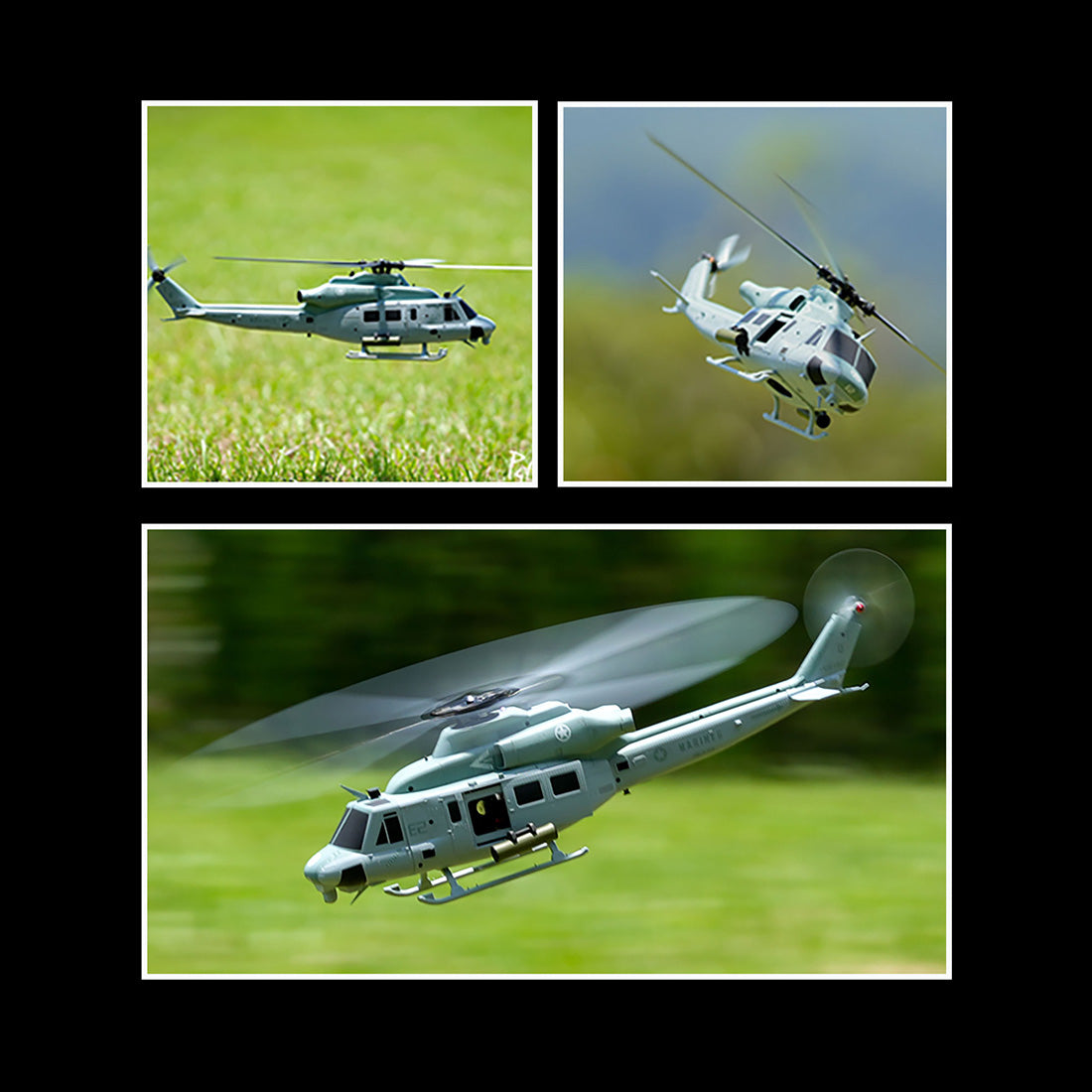 GOOSKY E2 UH-1Y 2.4G 6CH Dual Brushless RC Helicopter BNF / RTF with GTS Flight Control System 1:35 Scale - stirlingkit